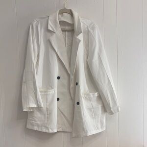 Women's White Blazer Jacket